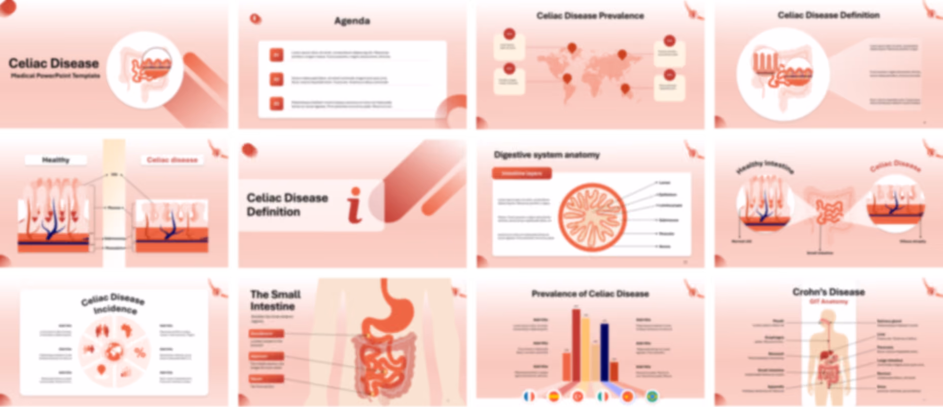 Celiac Disease PowerPoint Template slide preview