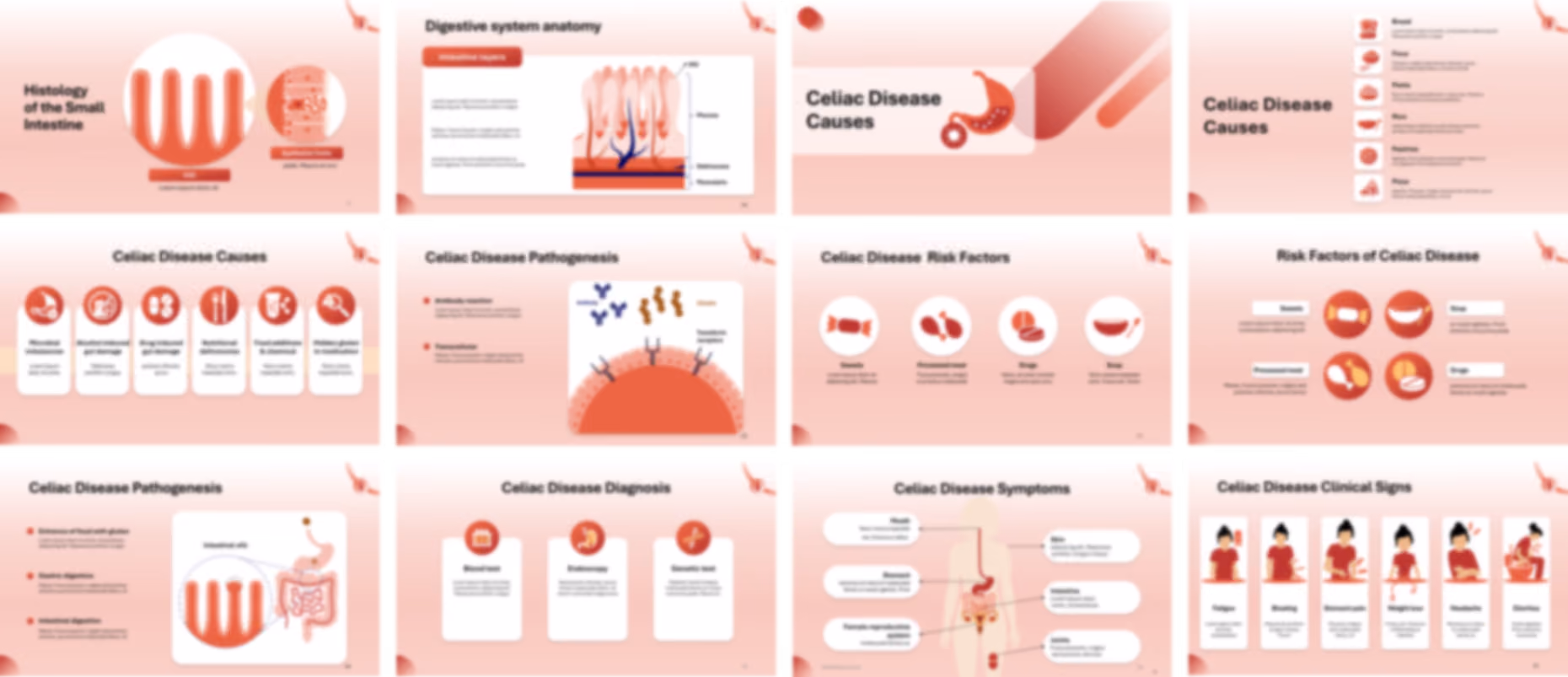 Celiac Disease presentation Template preview