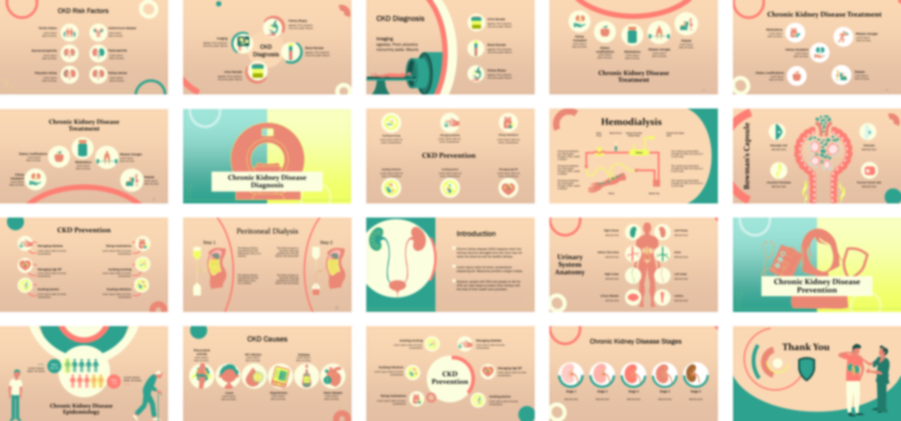 Chronic Kidney Disease PowerPoint template design preview