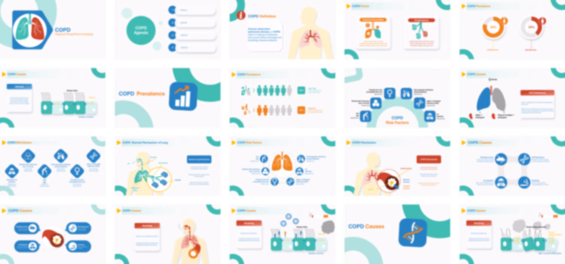 COPD PowerPoint Template slide preview