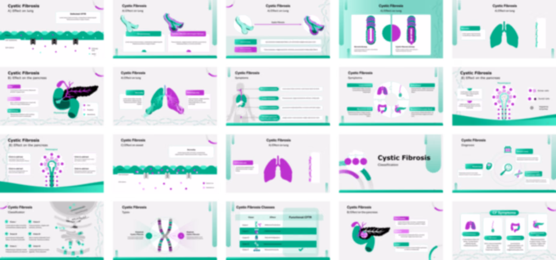 Cystic Fibrosis presentation Template preview