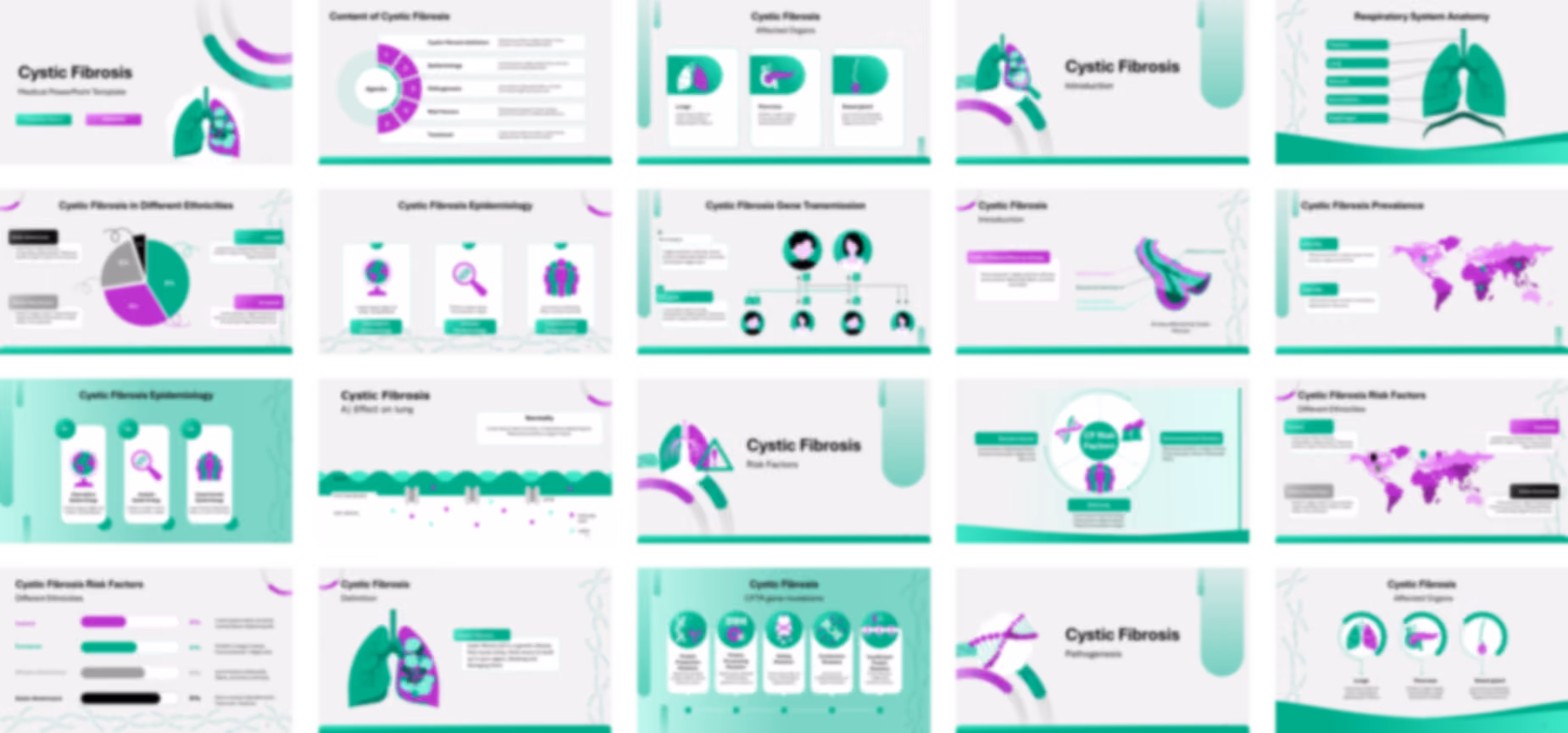 Cystic Fibrosis PowerPoint Template slide preview