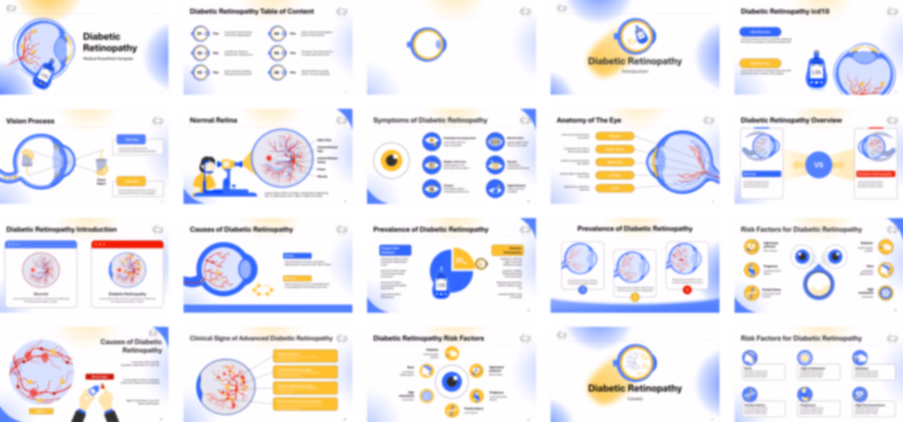 Diabetic Retinopathy PowerPoint Template slide preview