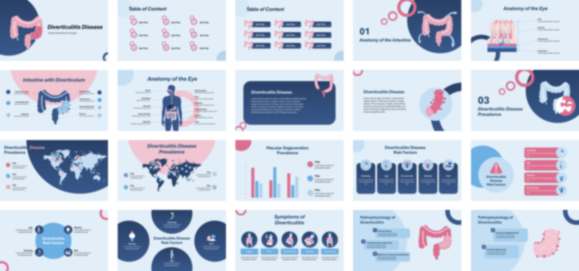 Diverticulitis PowerPoint Template slide preview