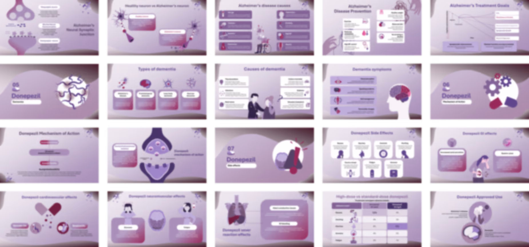 Donepezil presentation Template preview