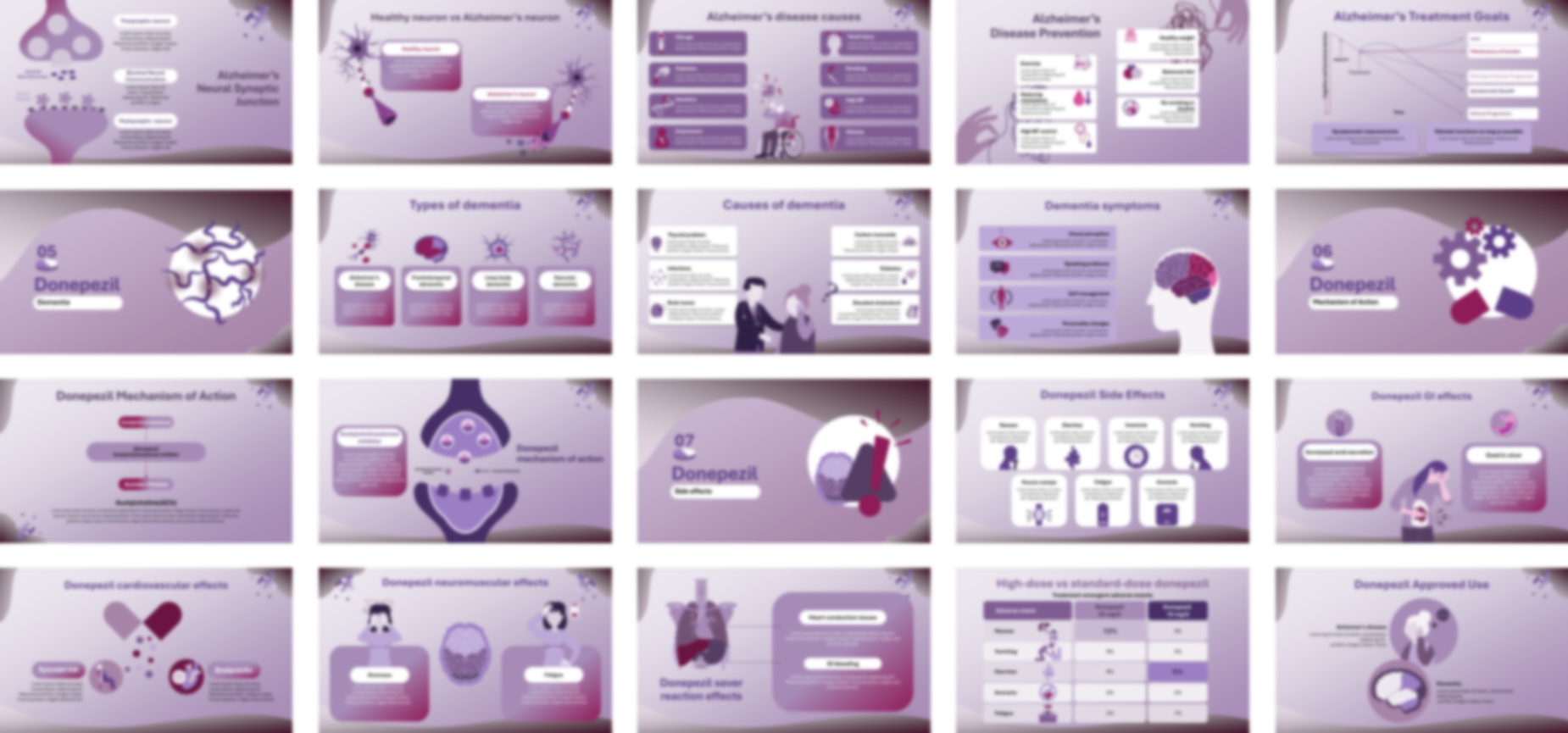 Donepezil presentation Template preview