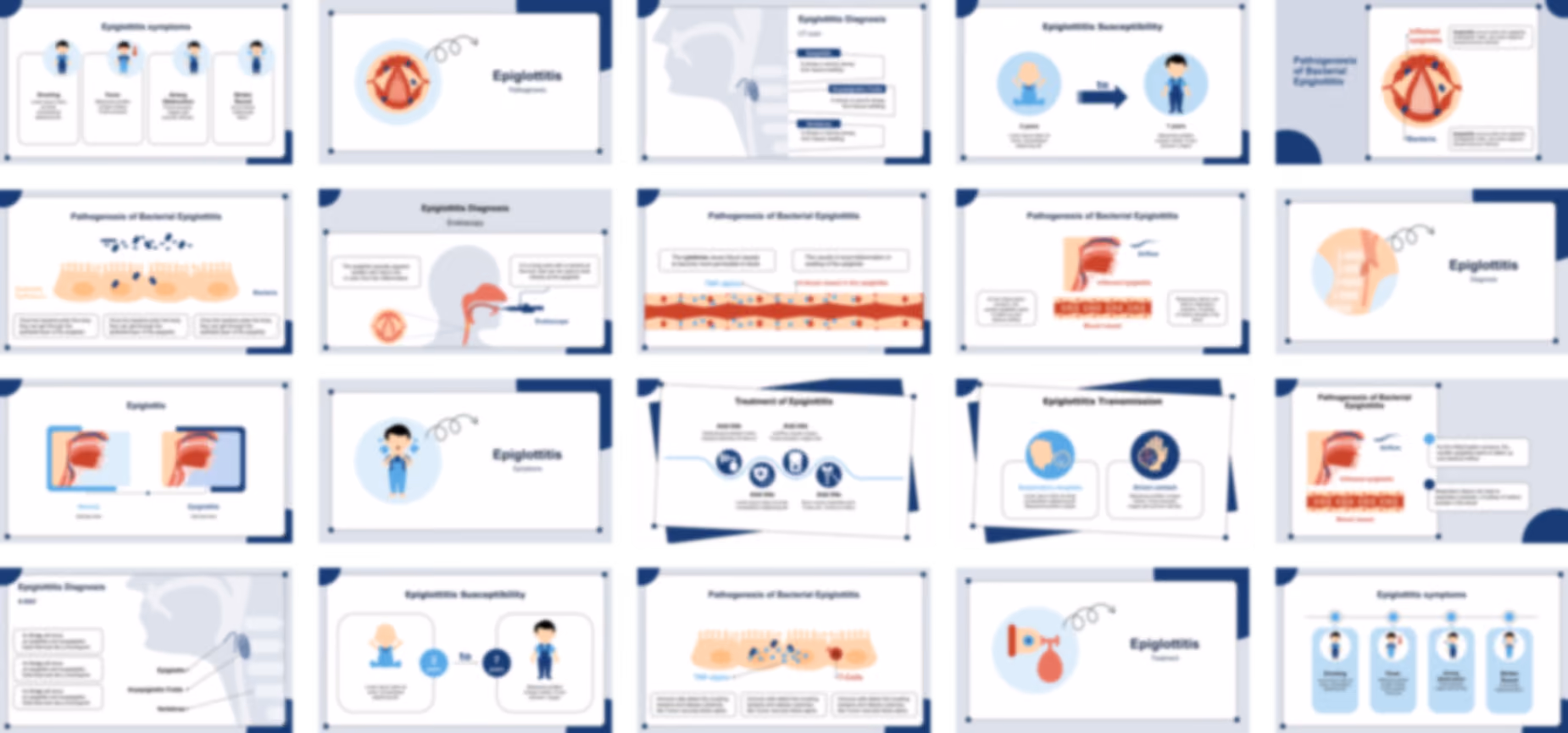 Epiglottitis presentation Template preview