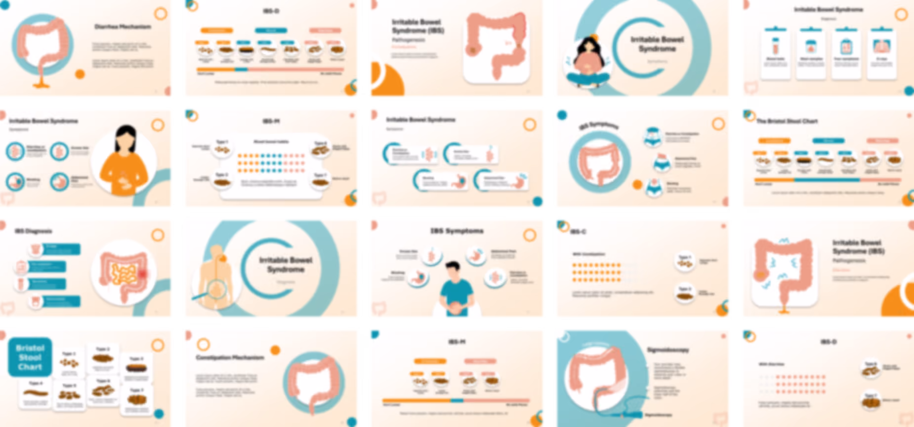 Irritable Bowel Syndrome (IBS) presentation Template preview