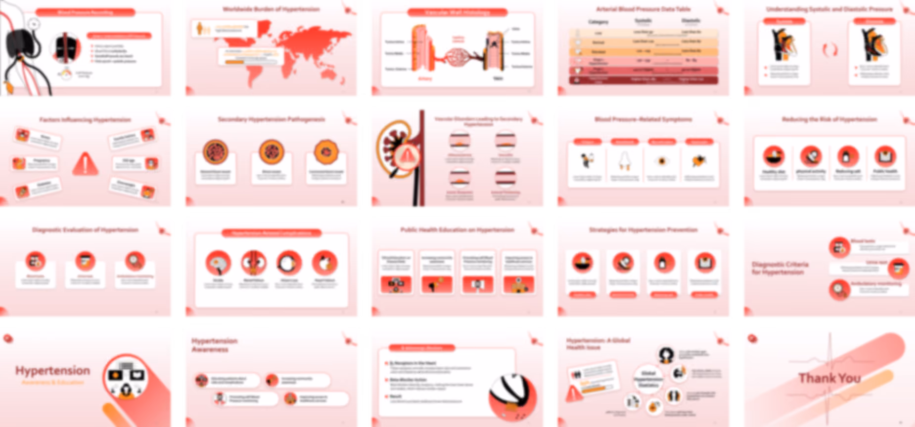 Hypertension PowerPoint template design preview