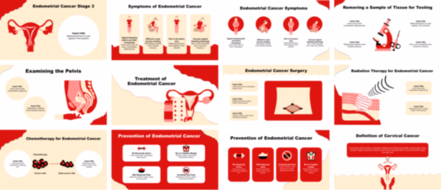 Endometrial Cancer presentation Template preview