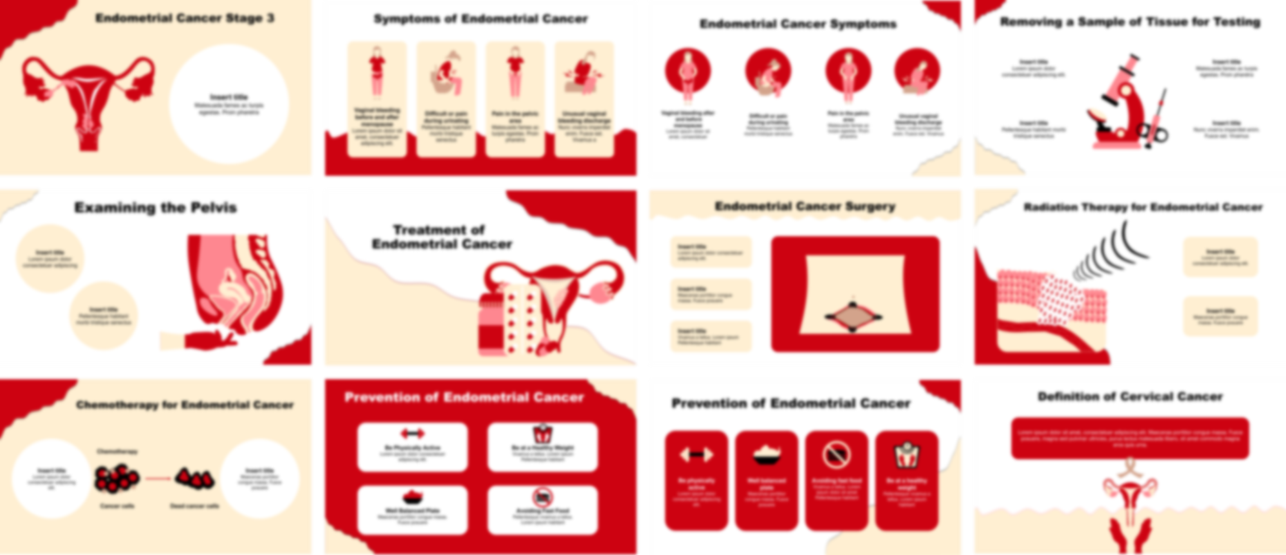 Endometrial Cancer presentation Template preview