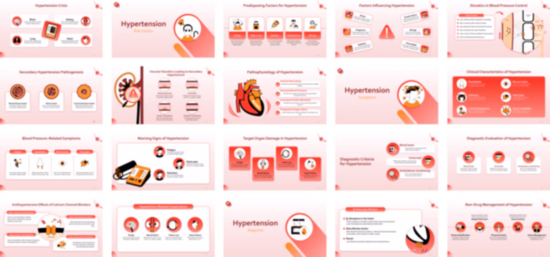 Hypertension presentation Template preview