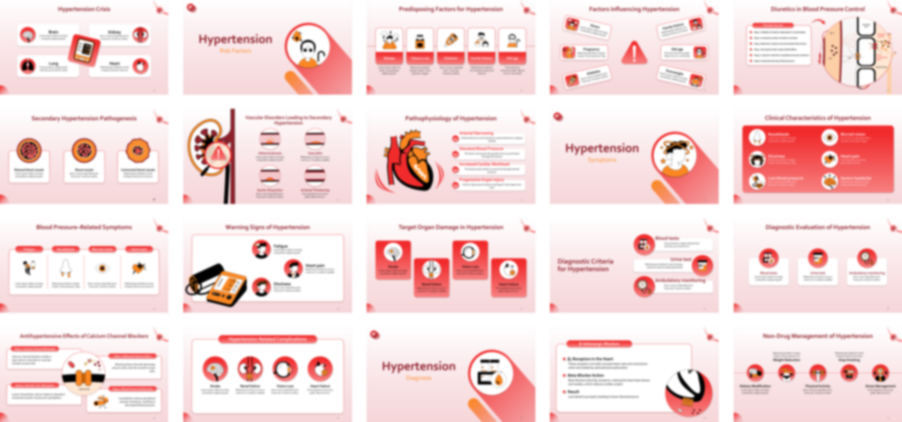 Hypertension presentation Template preview