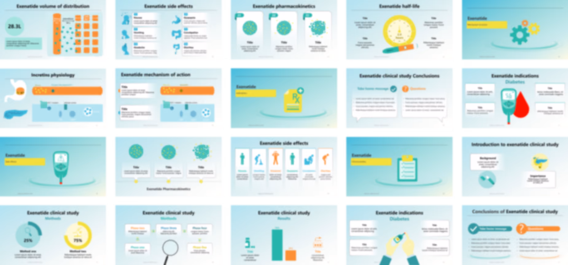 Exenatide presentation Template preview