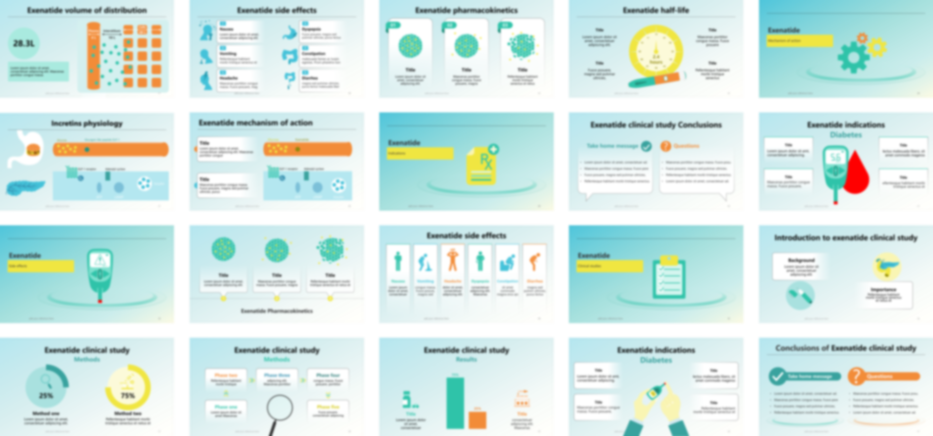 Exenatide presentation Template preview