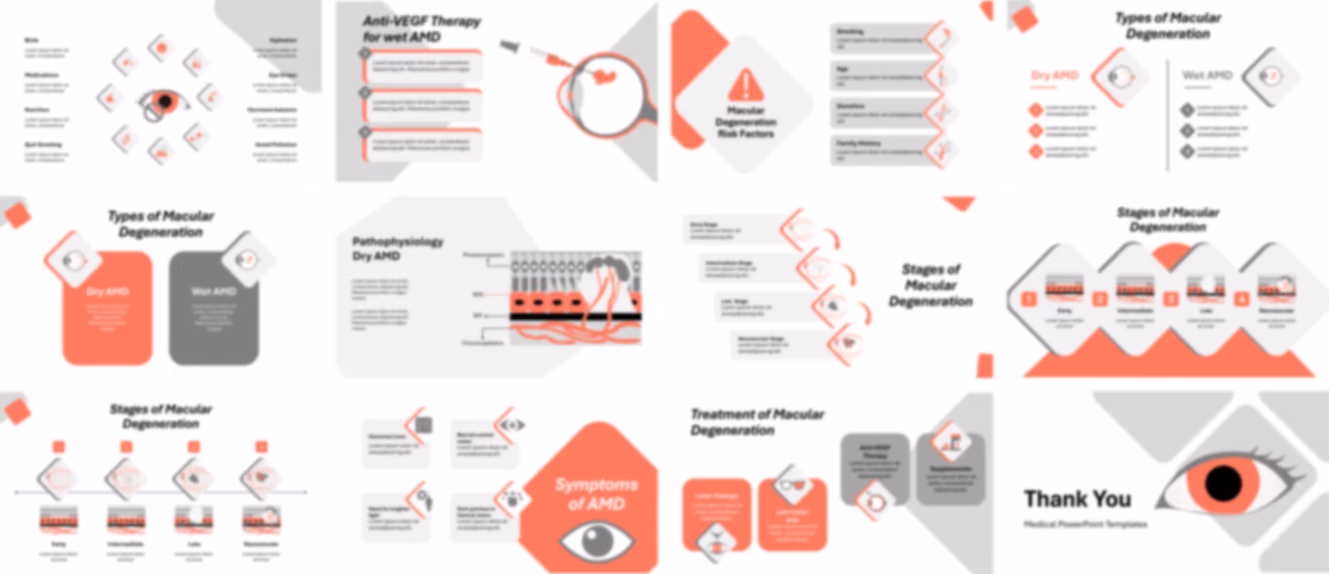 Dry Eye PowerPoint template design preview