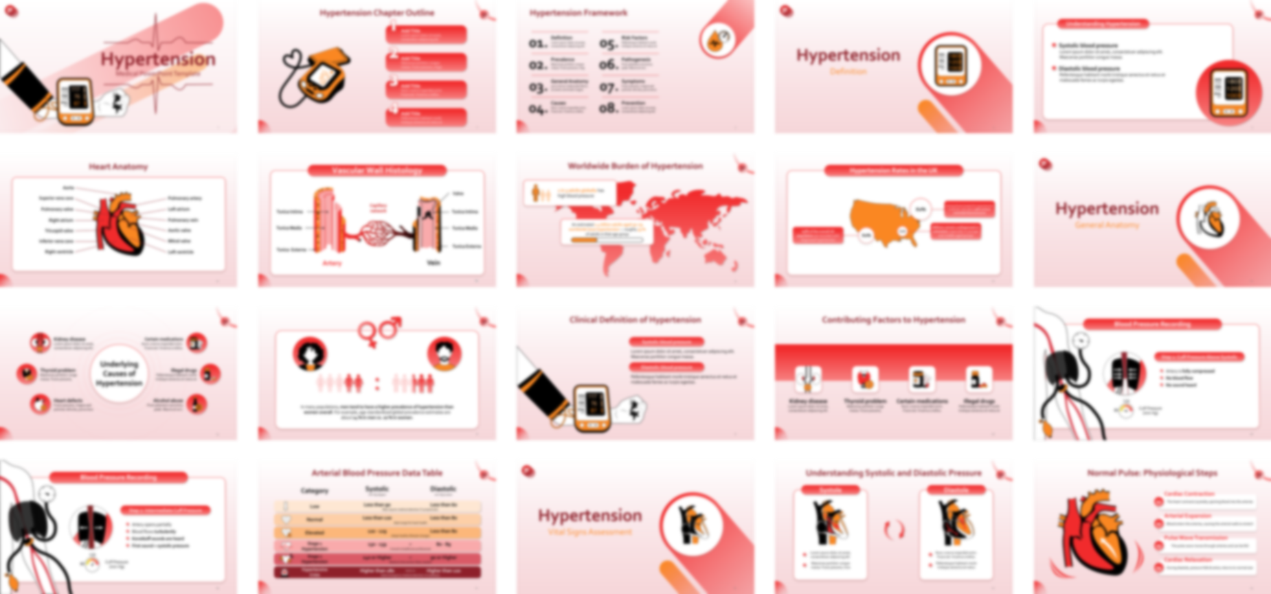 Hypertension PowerPoint Template slide preview