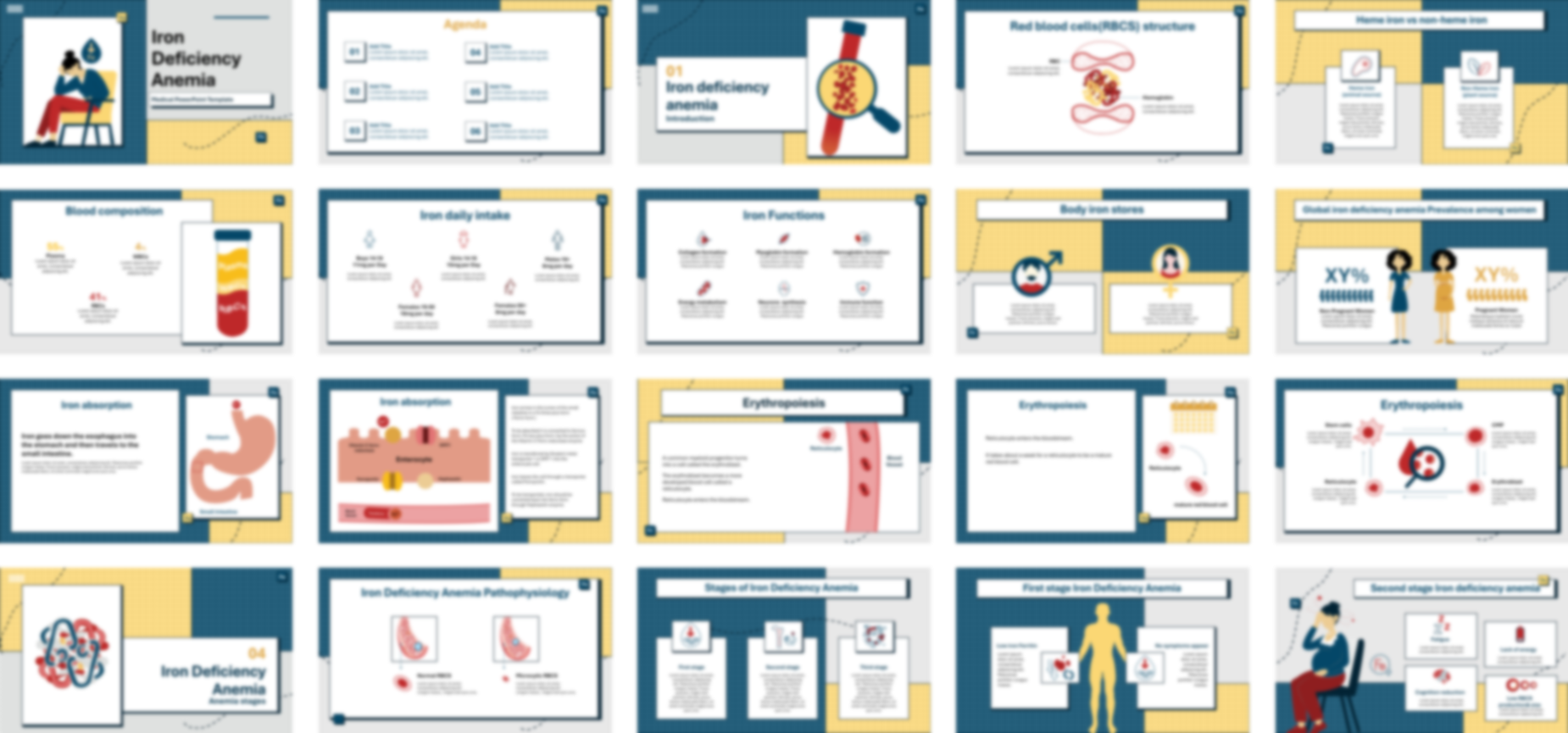 Iron Deficiency Anemia PowerPoint Template slide preview