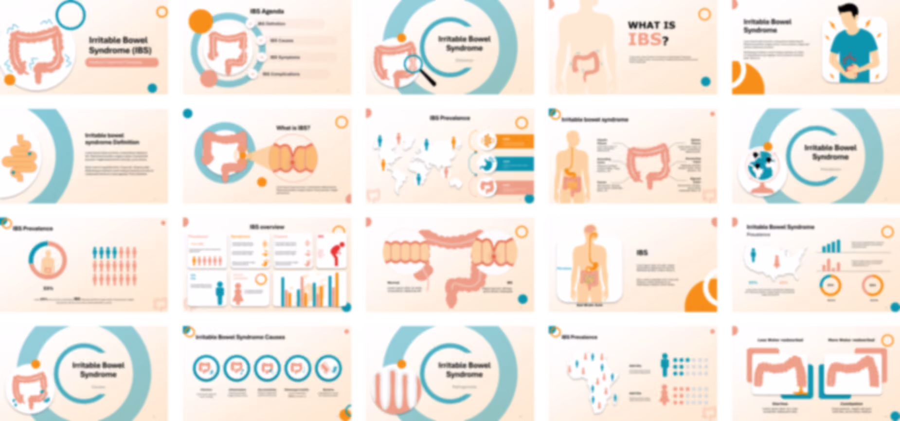 Irritable Bowel Syndrome (IBS) PowerPoint Template slide preview