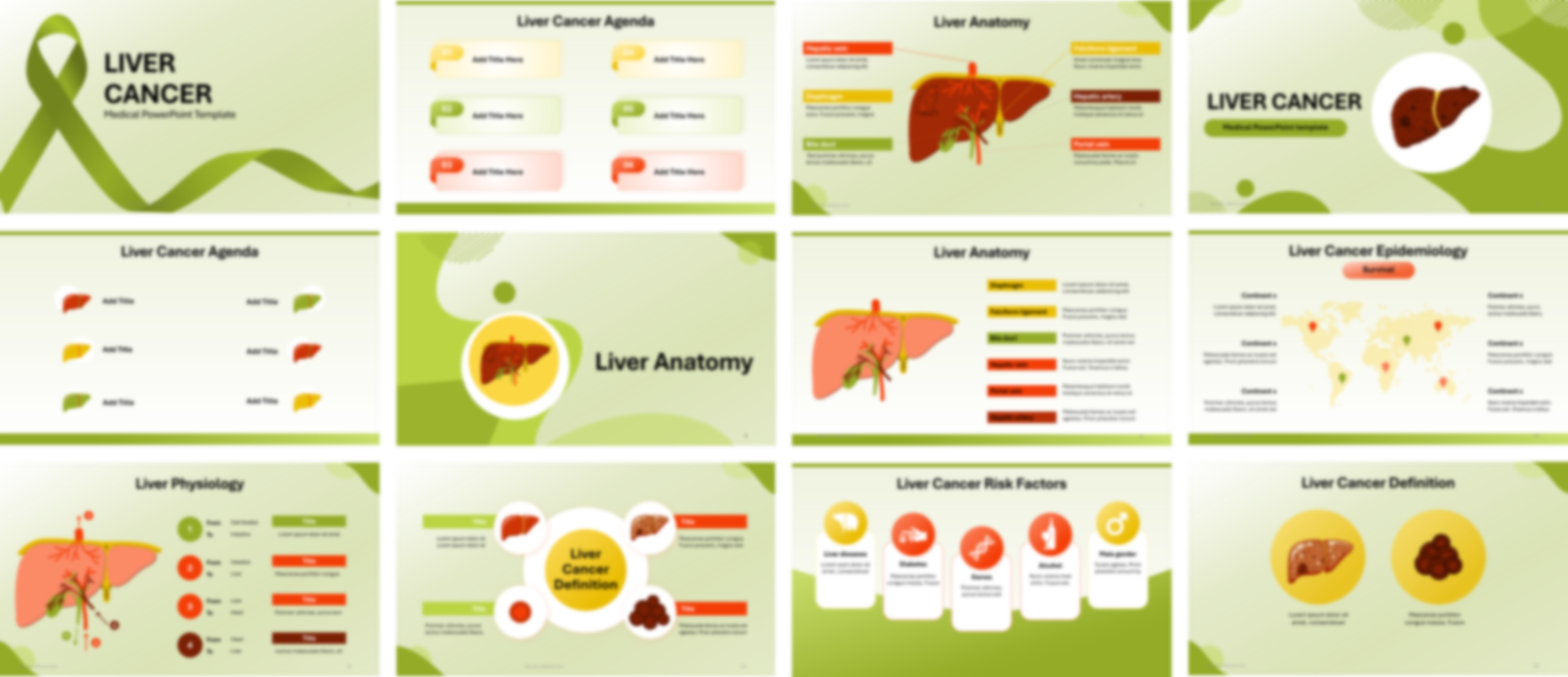 Liver Cancer PPT Template slide preview