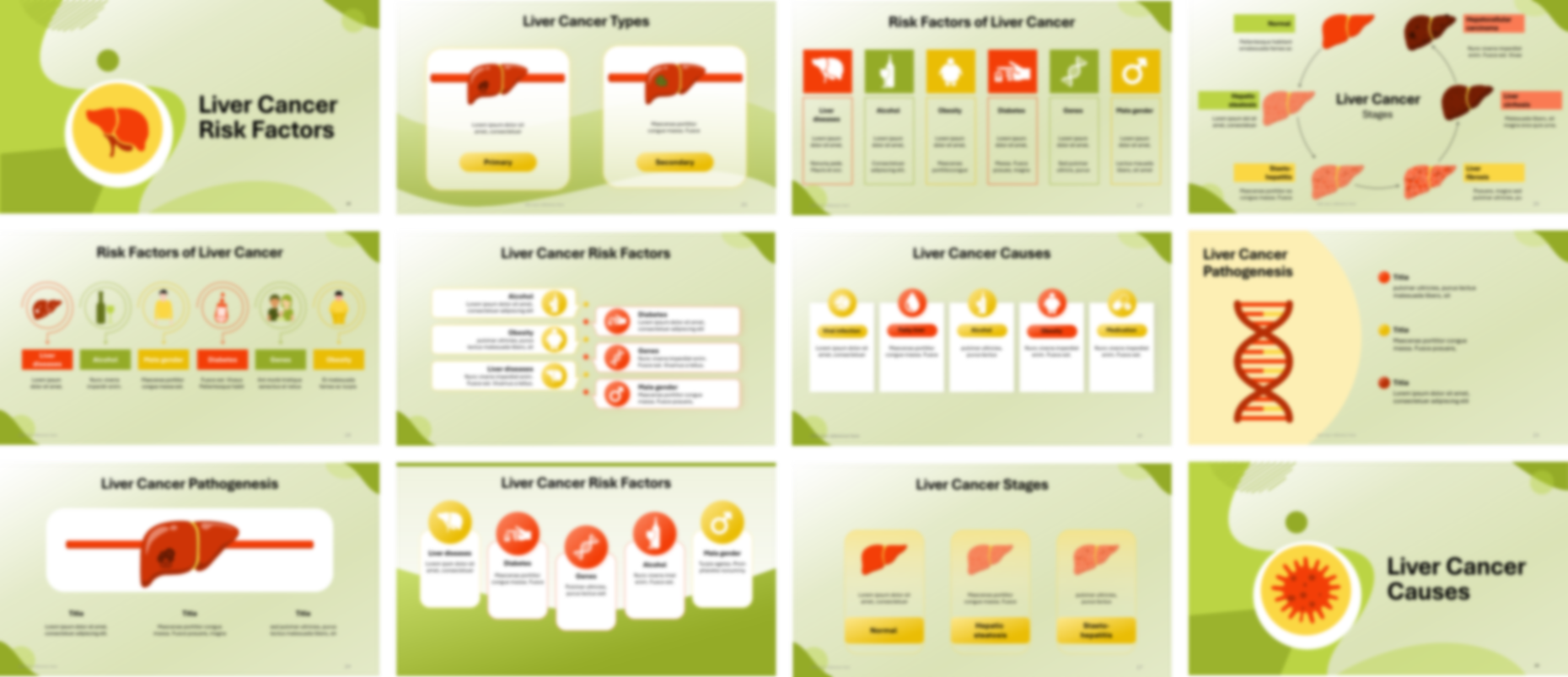 Liver Cancer PPT Template preview
