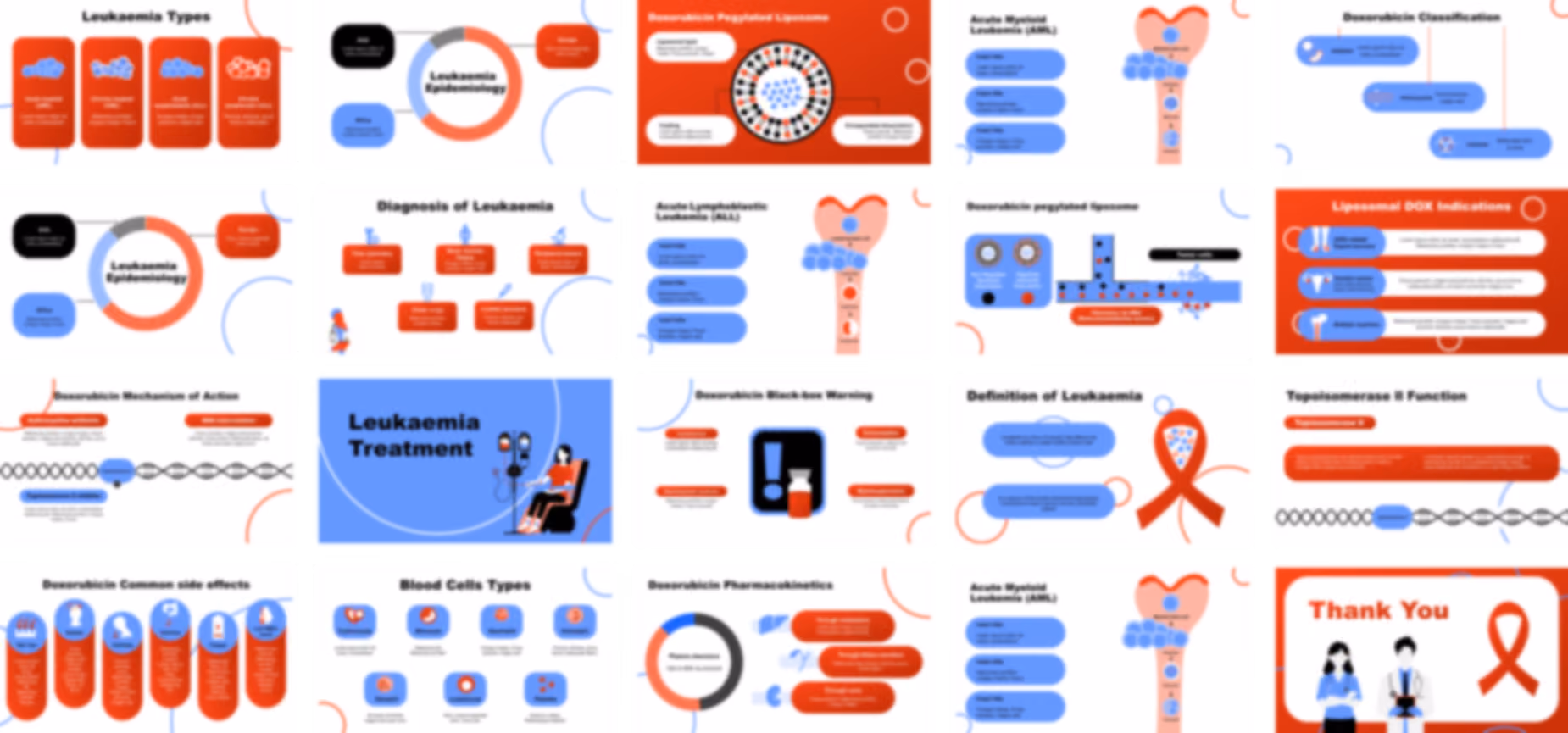 Leukemia PowerPoint template design preview
