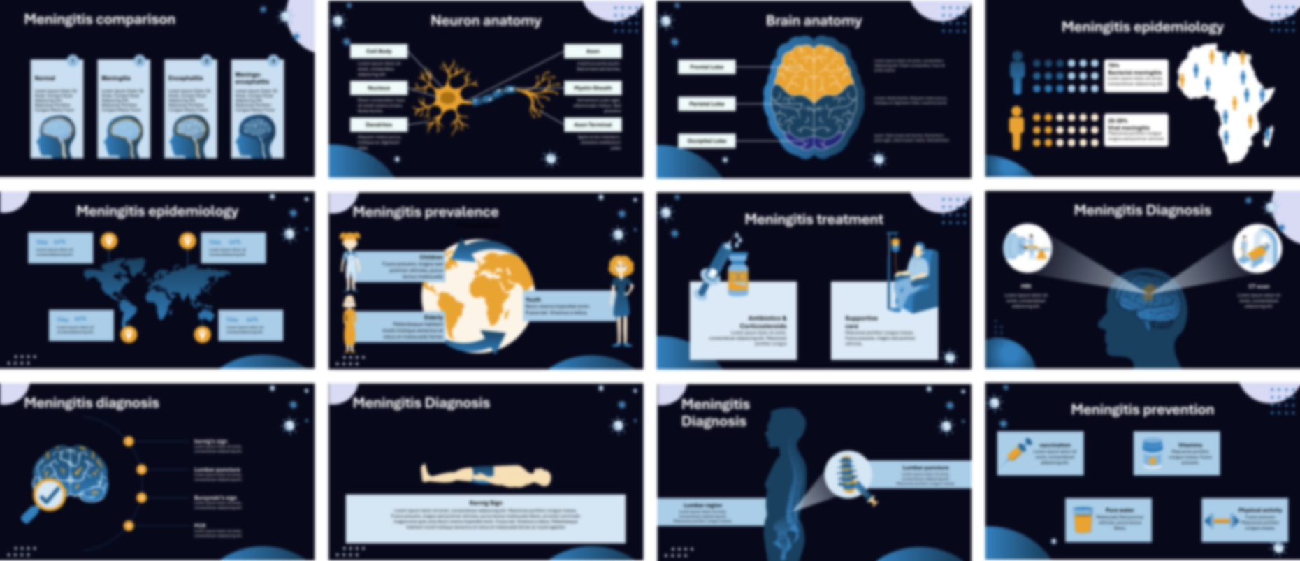 Meningitis presentation Template preview