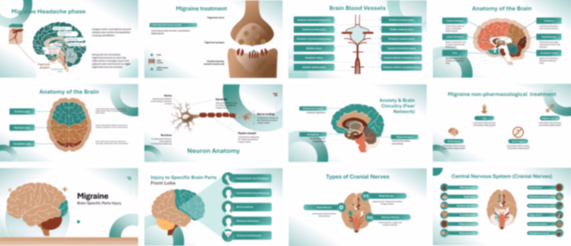 Migraine presentation Template preview