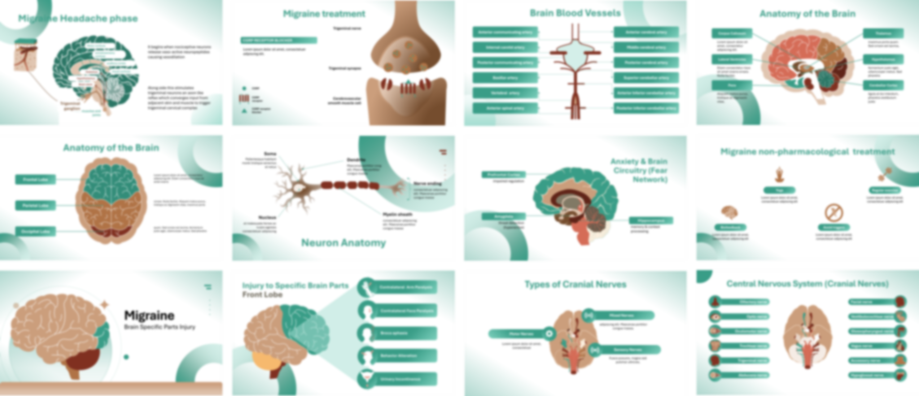 Migraine presentation Template preview