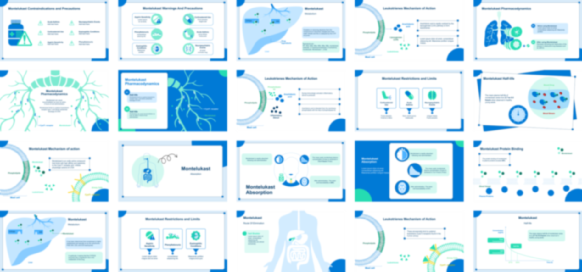 Montelukast presentation Template preview