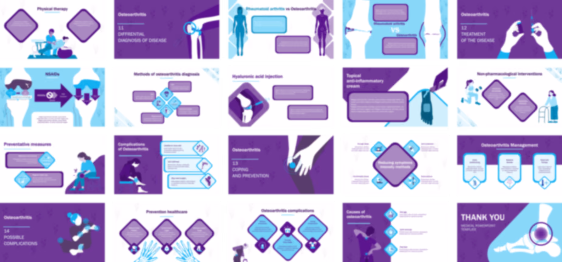 Osteoarthritis PowerPoint template design preview