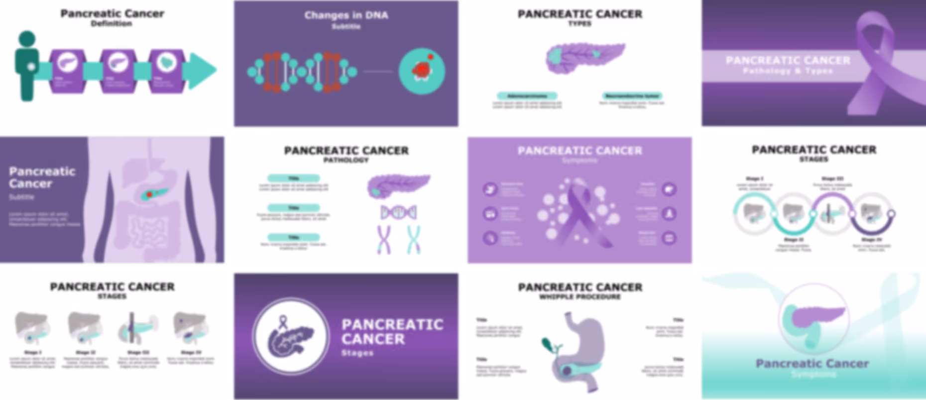Pancreatic Cancer presentation Template preview