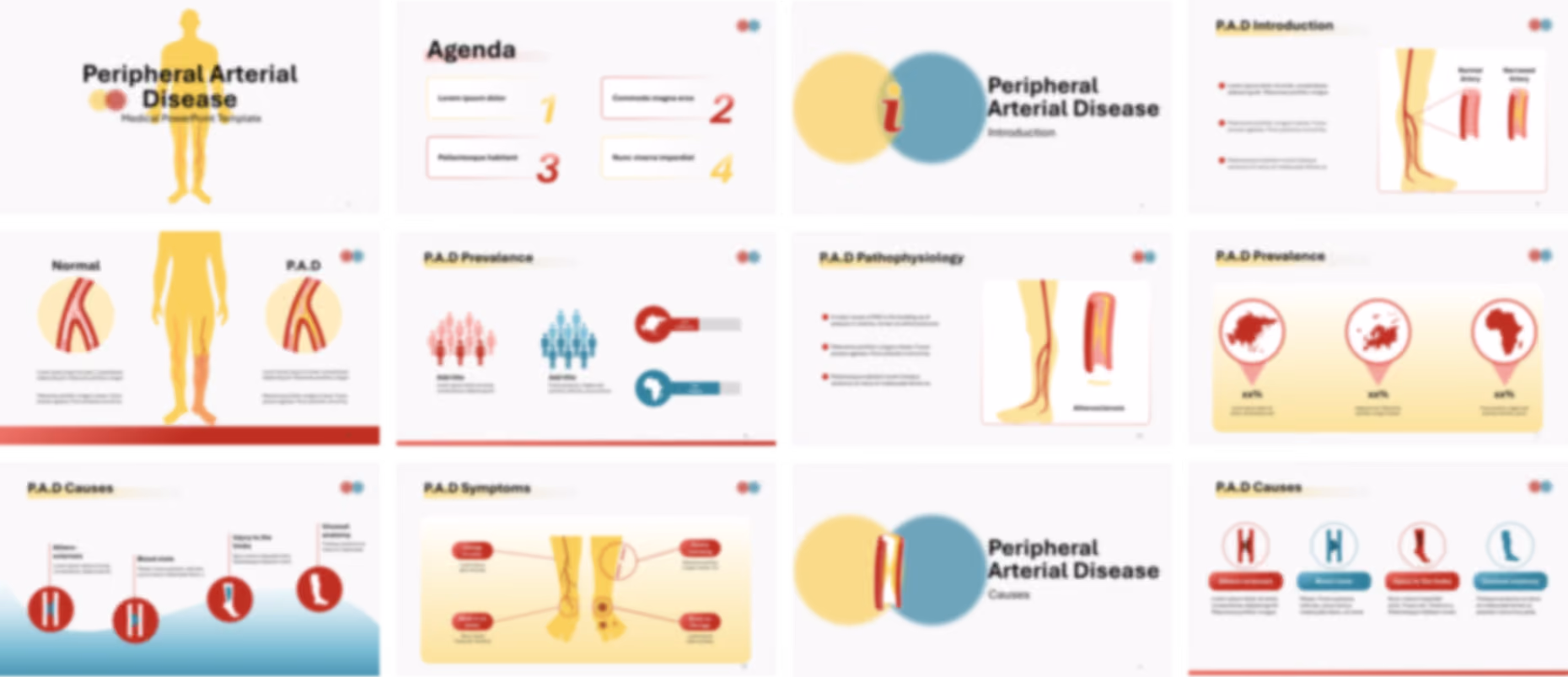 Peripheral Arterial Disease PowerPoint Template slide preview