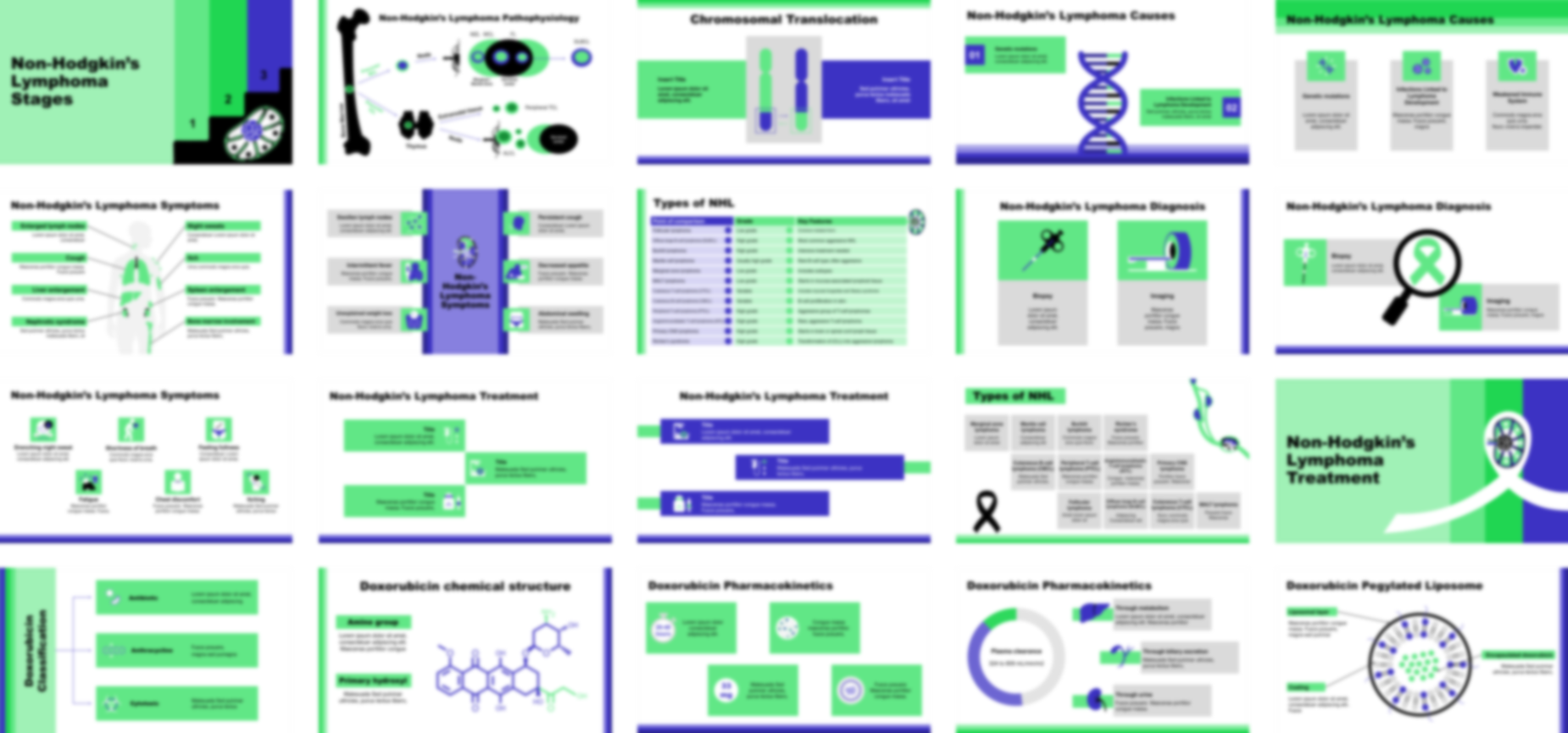 Non Hodgkin's Lymphoma presentation Template preview