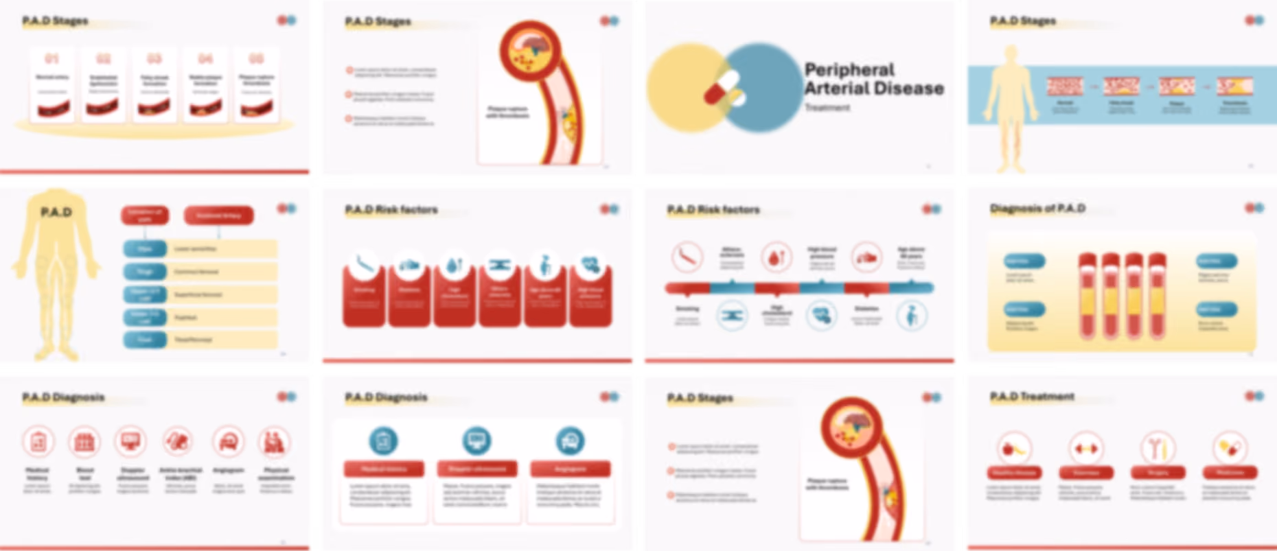 Peripheral Arterial Disease presentation Template preview