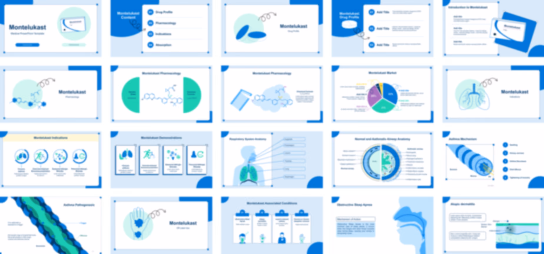 Montelukast PowerPoint Template slide preview