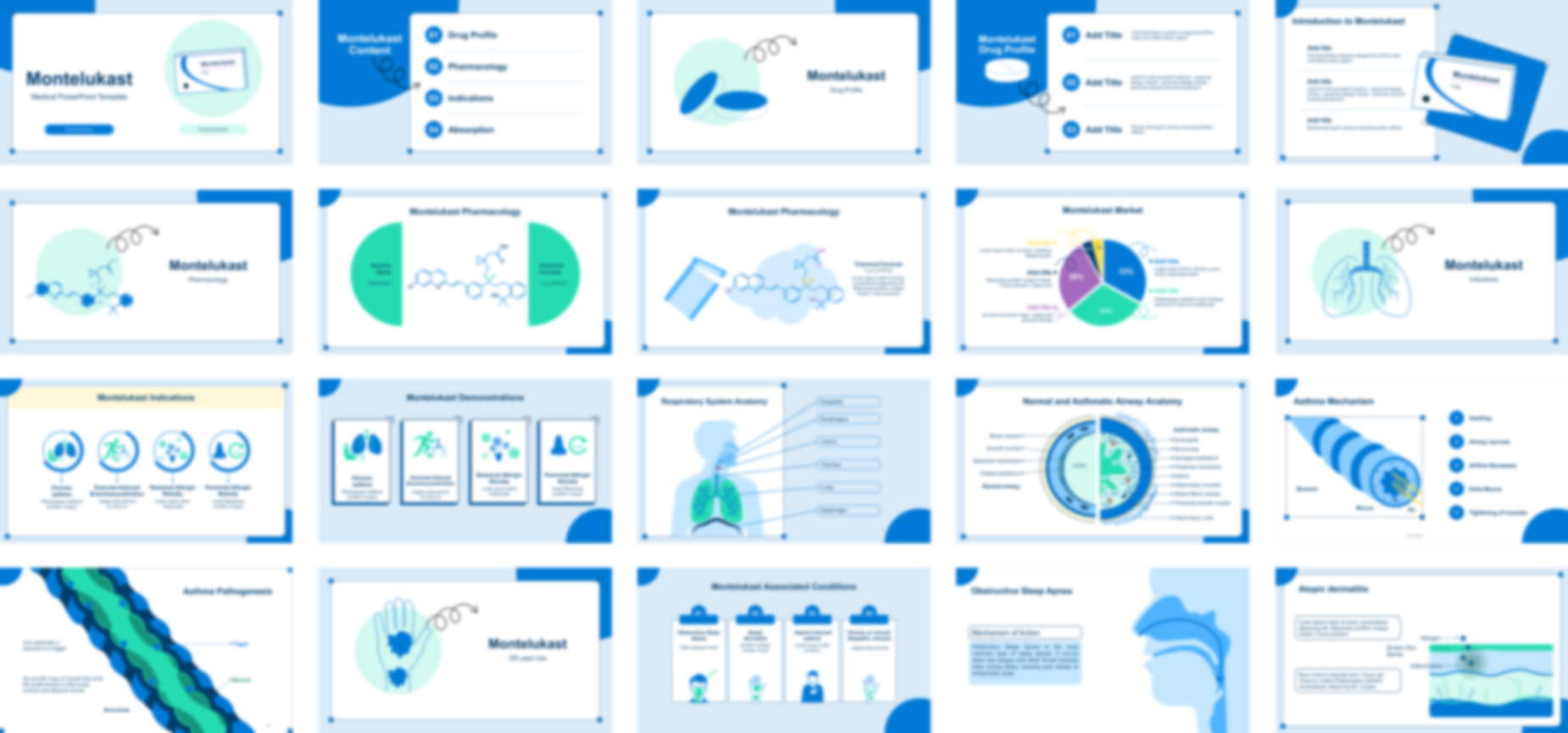 Montelukast PowerPoint Template slide preview