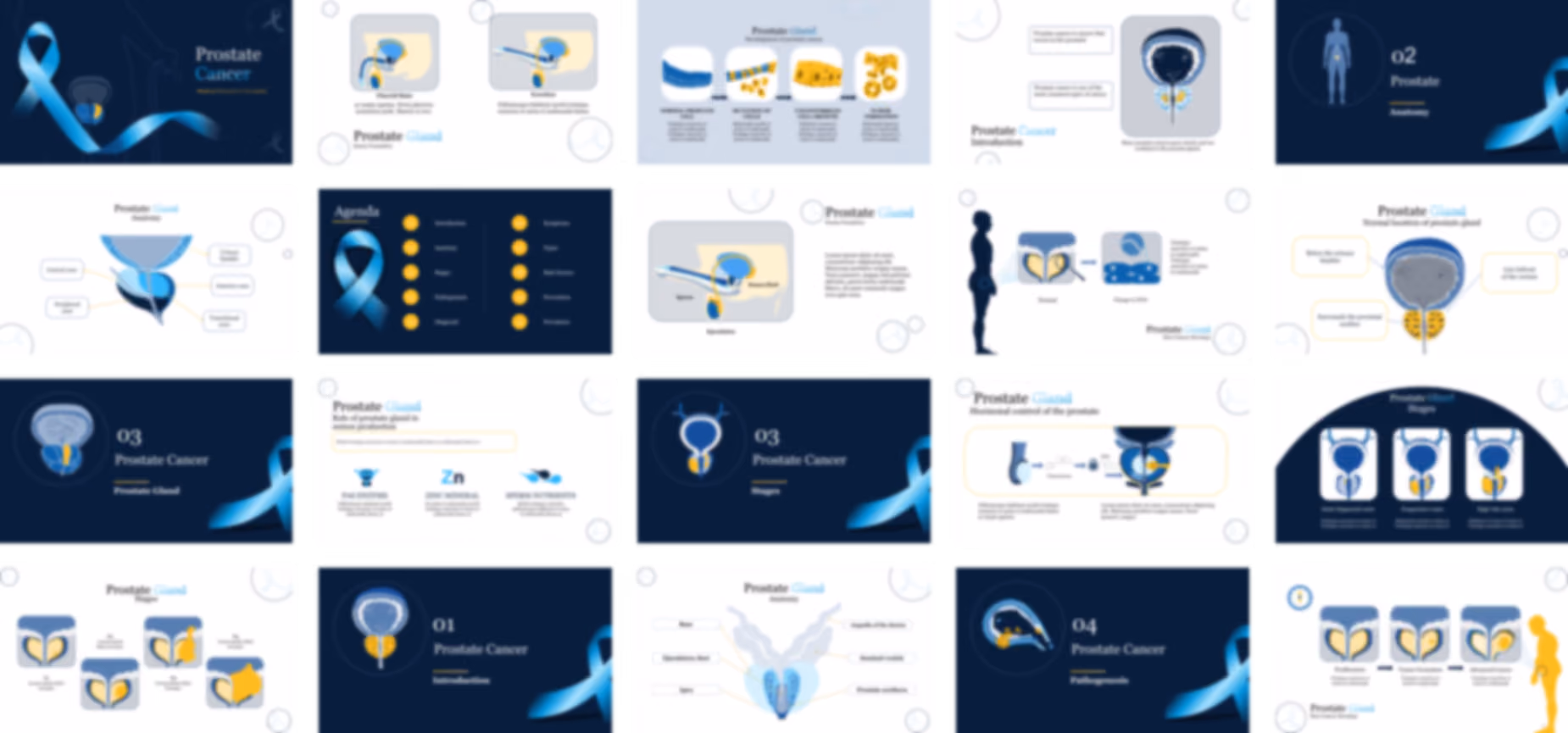 Prostatic Cancer PowerPoint Template slide preview