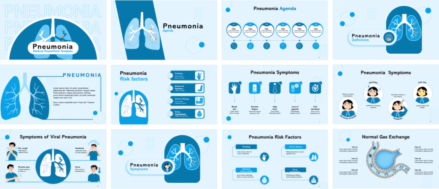 Pneumonia PowerPoint Template slide preview