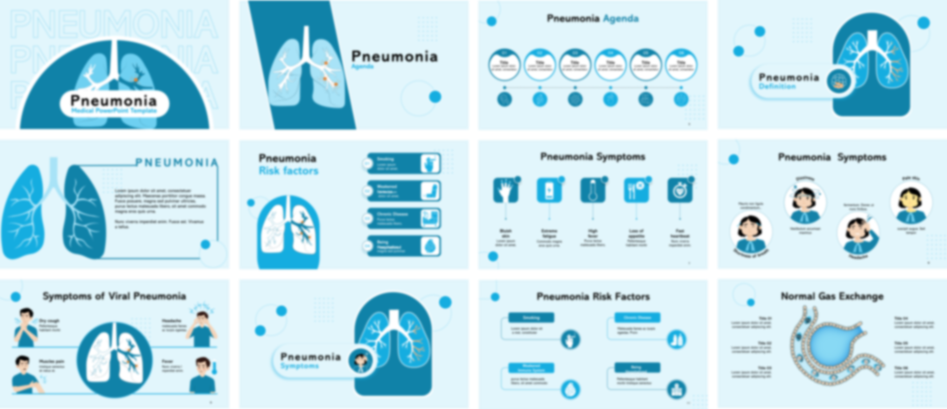 Pneumonia PowerPoint Template slide preview
