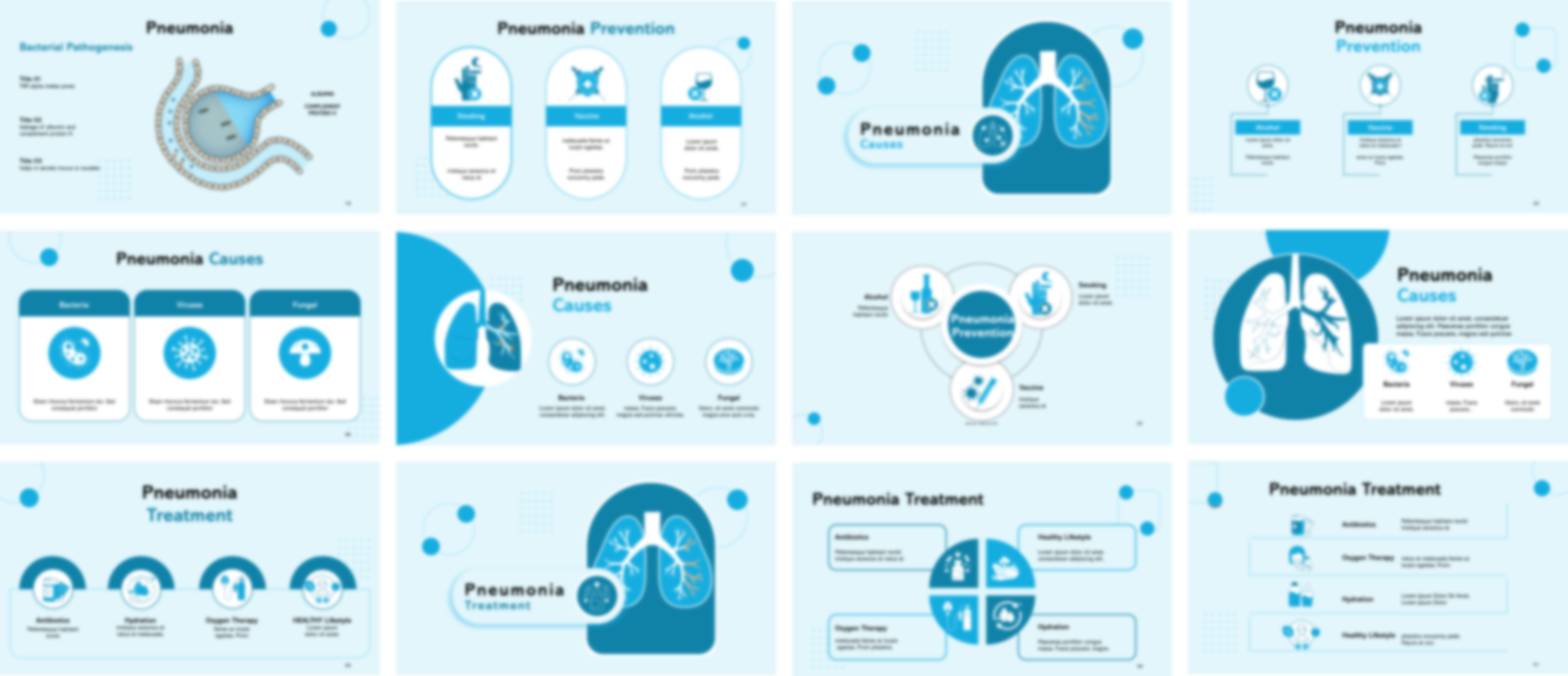 Pneumonia presentation Template preview