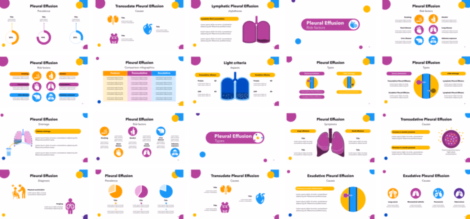 Pleural Effusion presentation Template preview