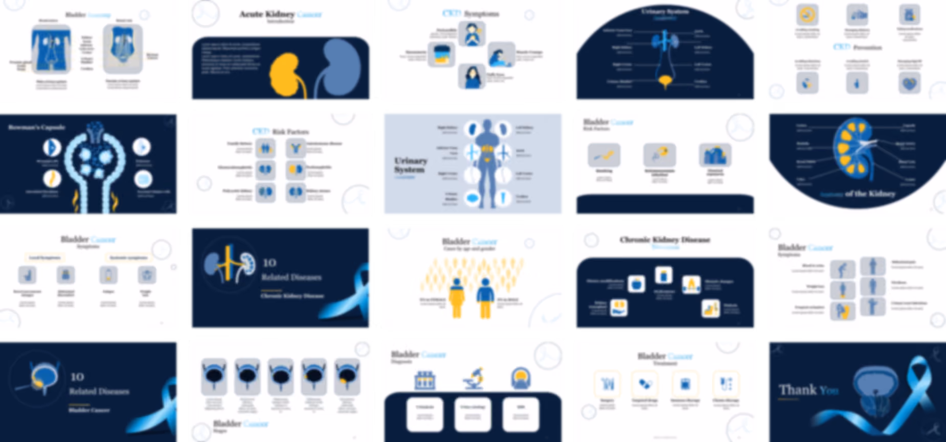 Prostatic Cancer PowerPoint template design preview