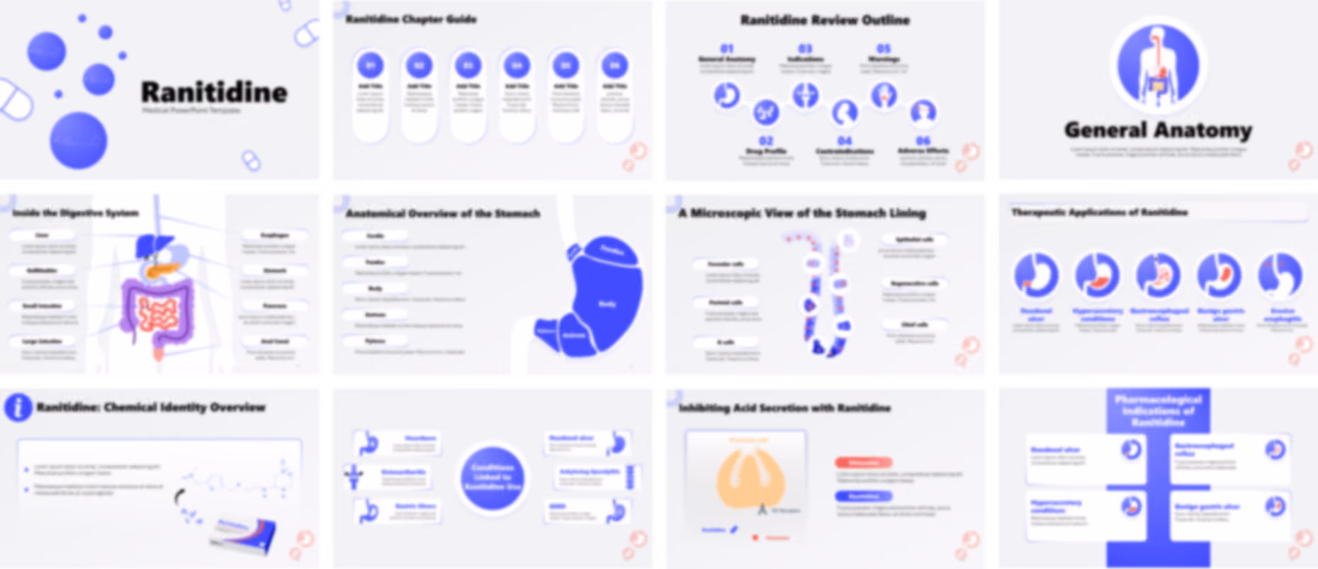 Ranitidine PowerPoint Template slide preview