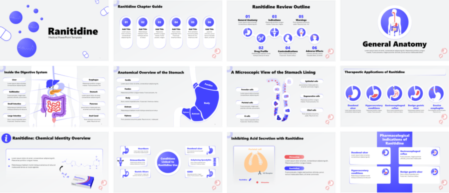 Ranitidine PowerPoint Template slide preview