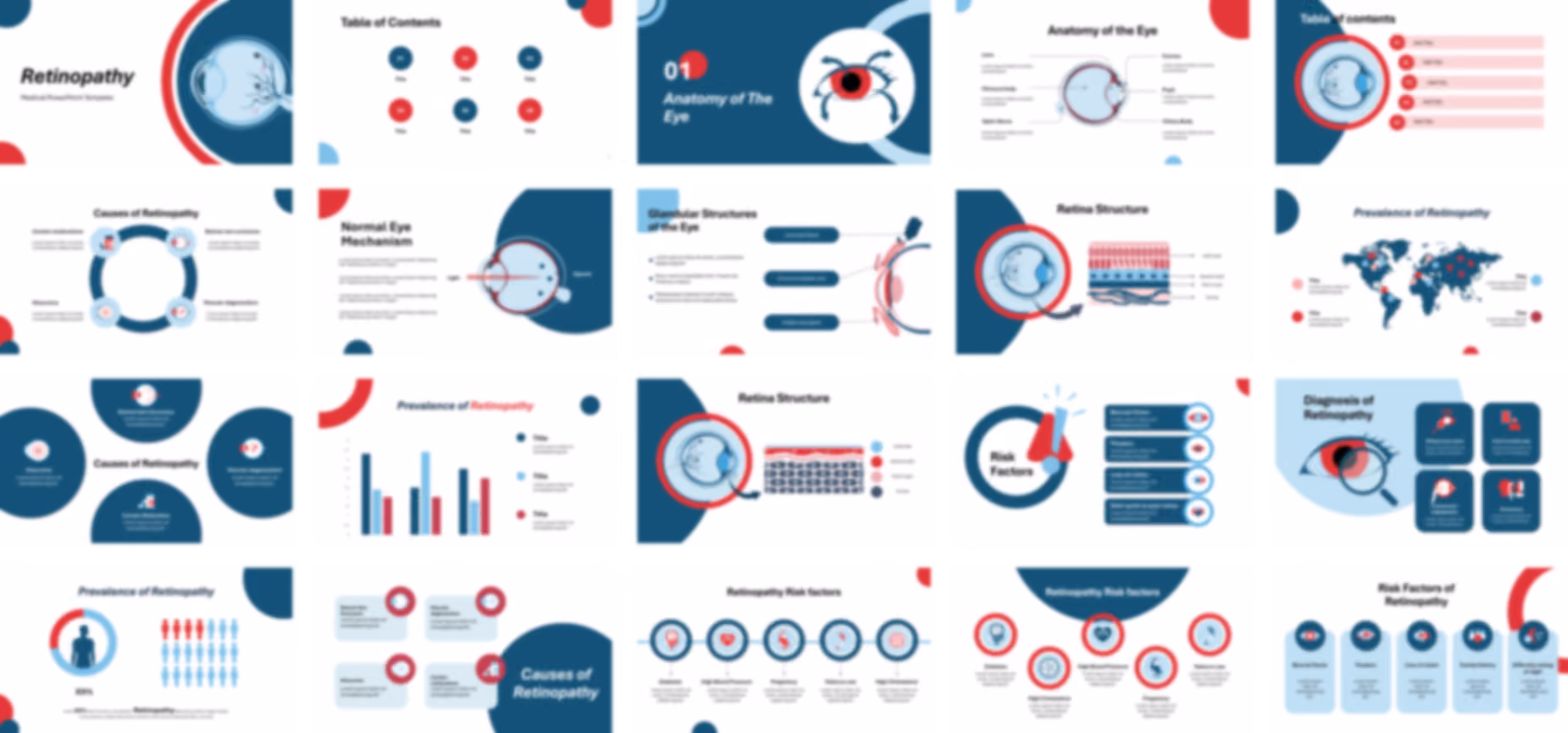 Retinopathy PowerPoint Template slide preview