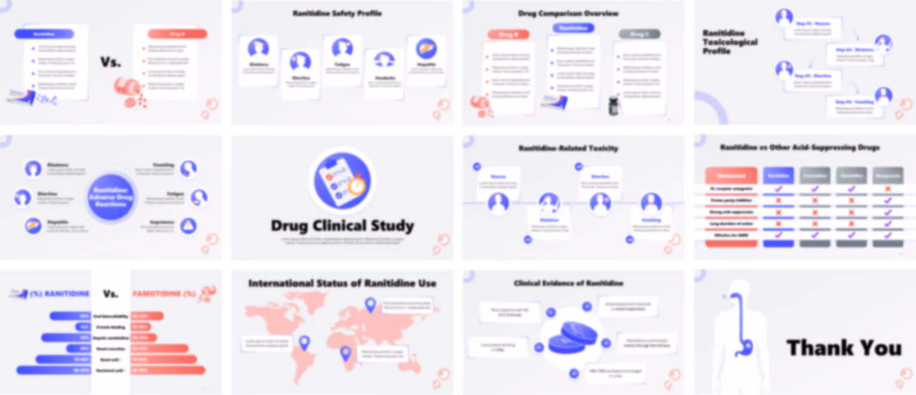 Ranitidine PowerPoint template design preview