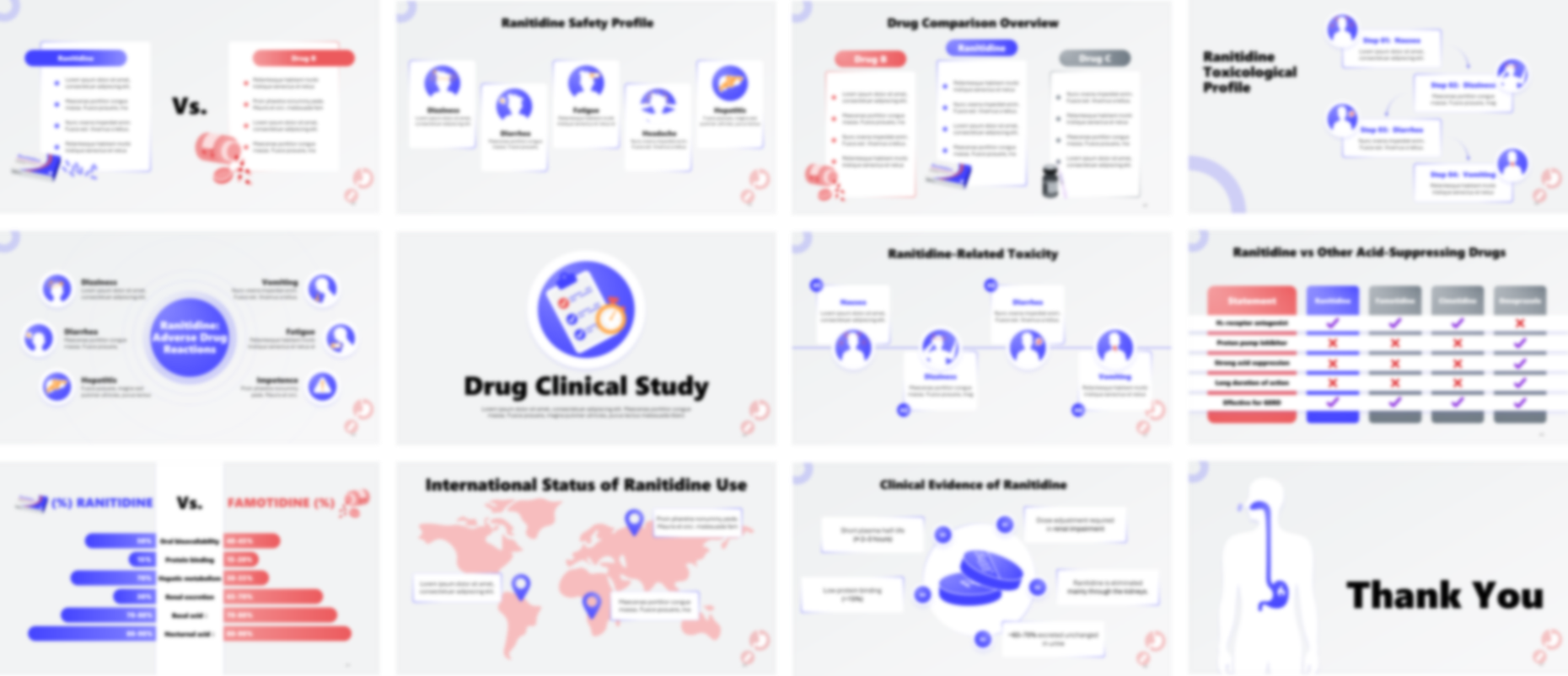 Ranitidine PowerPoint template design preview