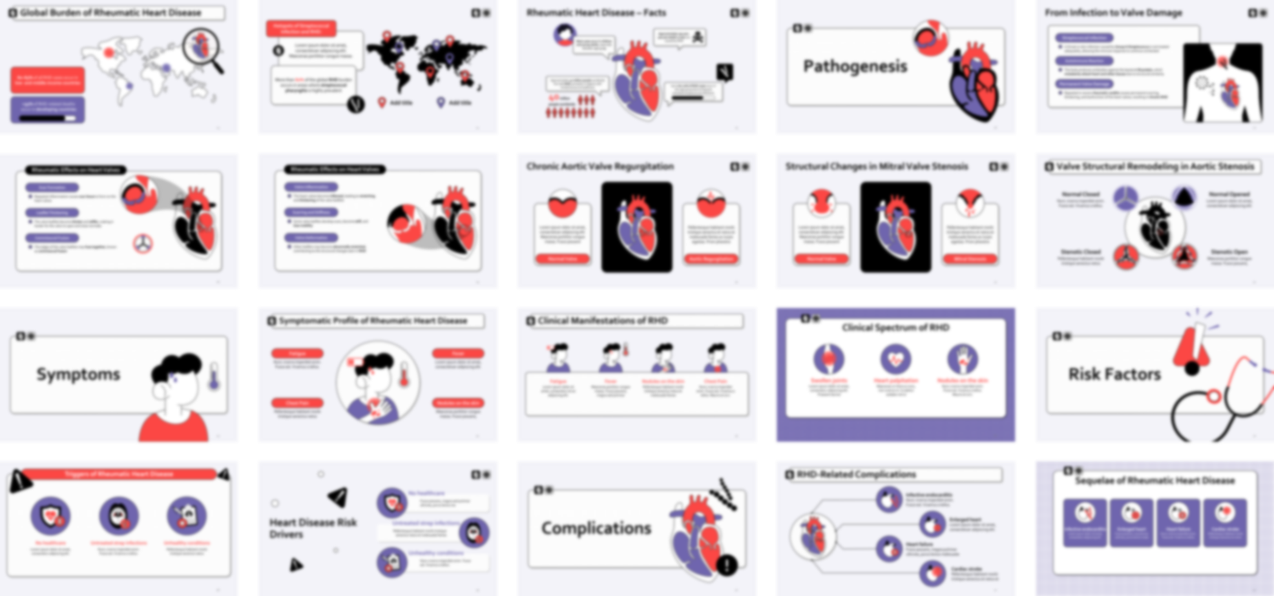 Rheumatic Heart Disease presentation Template preview