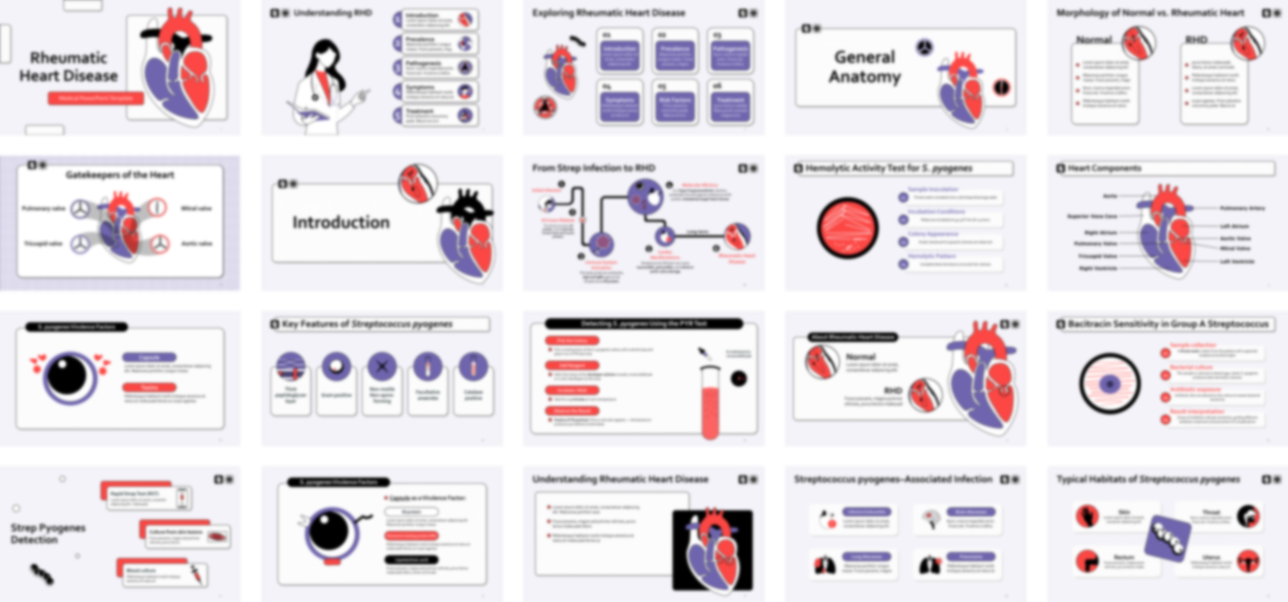 Rheumatic Heart Disease PowerPoint Template slide preview